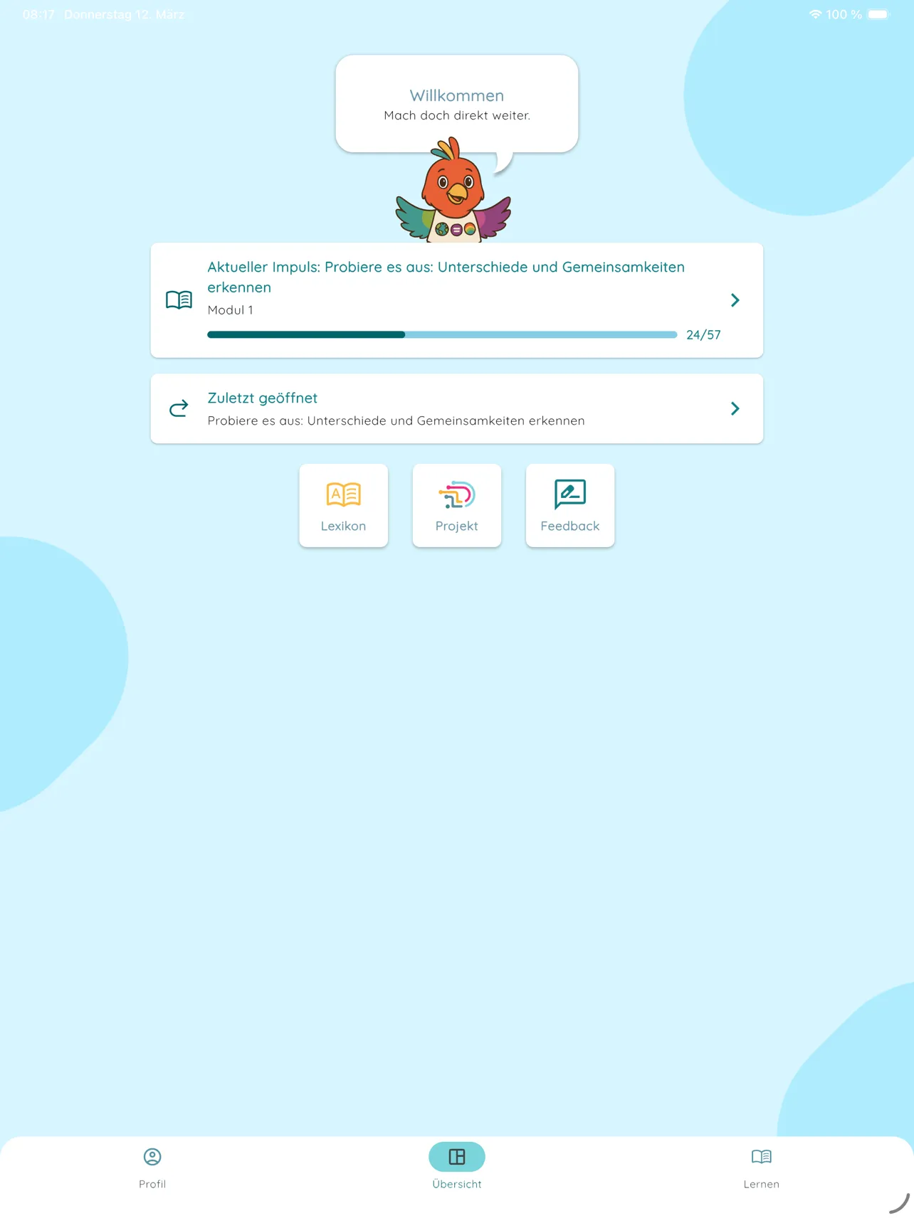 DiSiKit: Lern-App für pädagogische Fachkräfte in Kitas: weiterer Screenshot