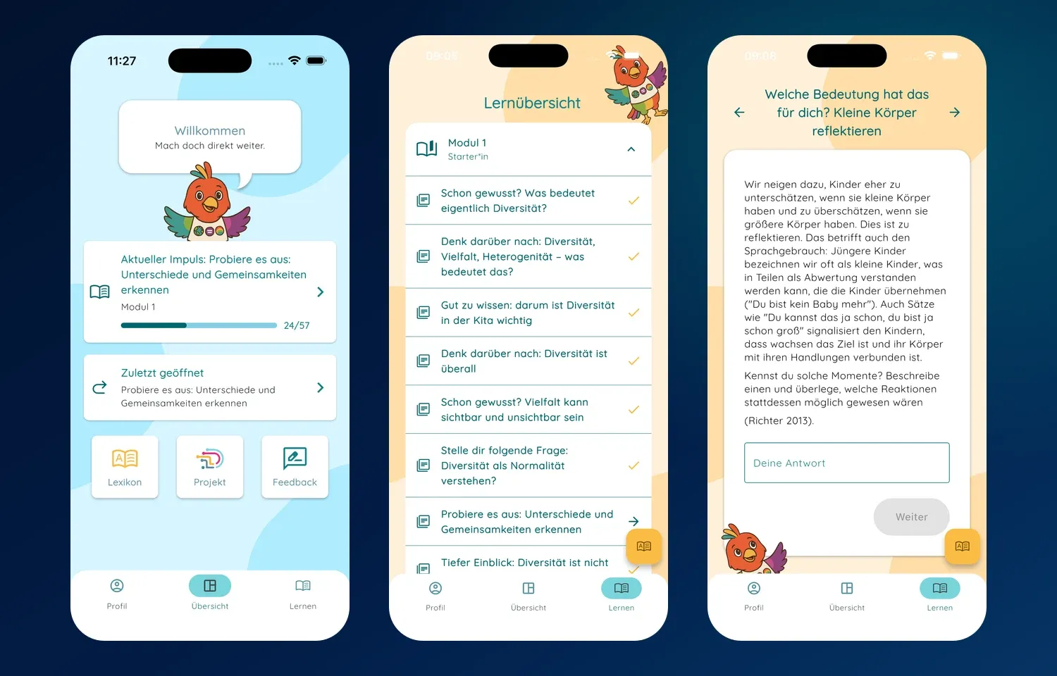 DiSiKit: Lern-App für pädagogische Fachkräfte in Kitas: Screenshot