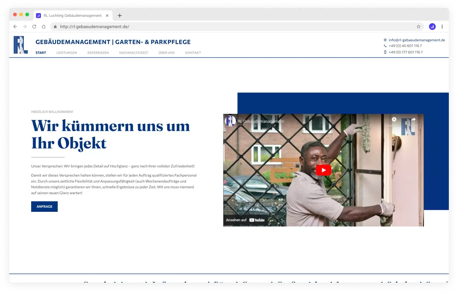 Website RL Gebäudemanagement