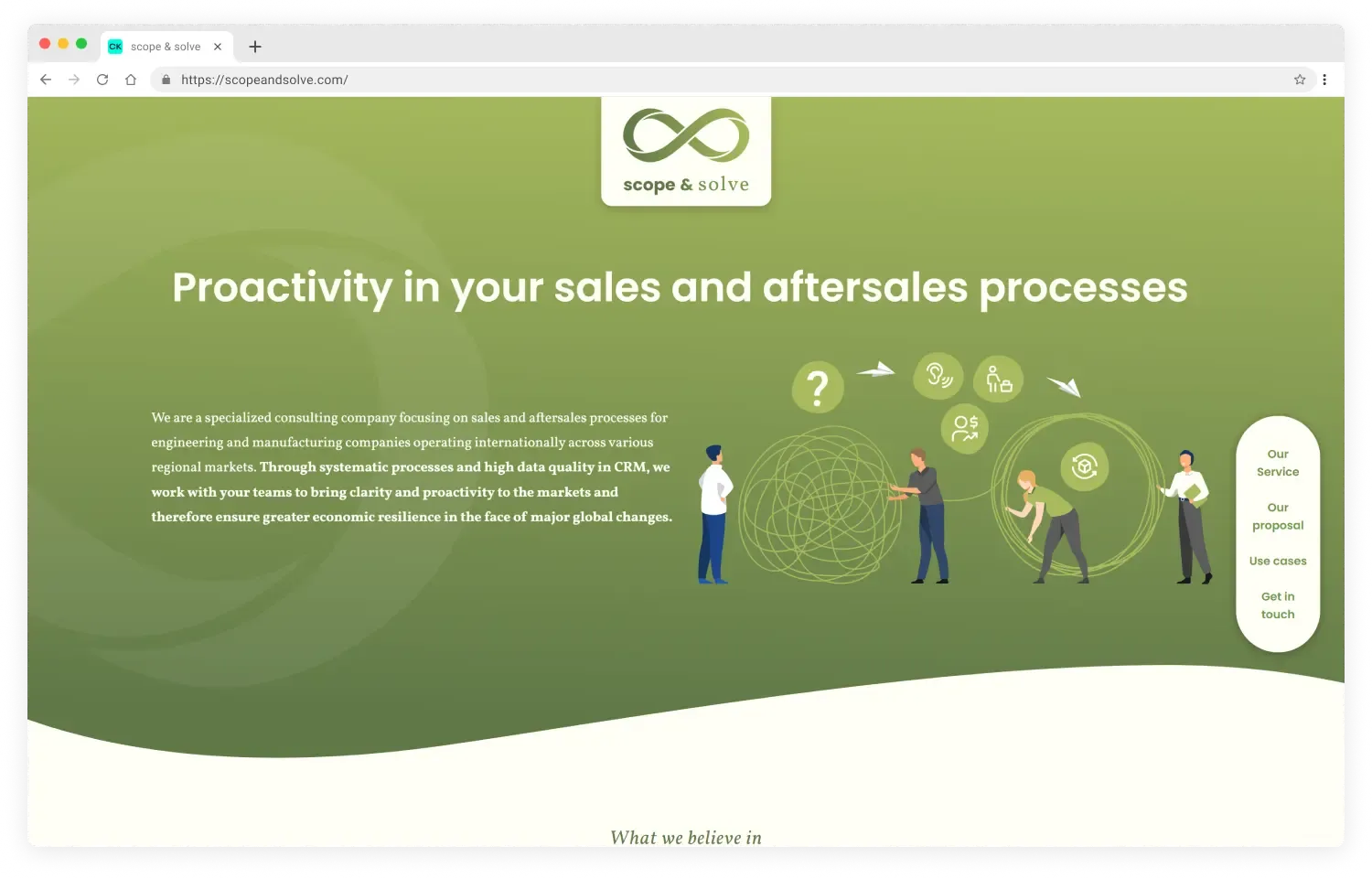 Website scope & solve